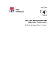 Tsy Policy Paper tpp13-03 Total Asset Management