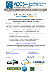 Omega-3 Symposium - University of Newcastle