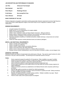 JOB DESCRIPTION AND PERFORMANCE STANDARDS Job Title