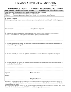 HA&M Charitable Trust Reference Form