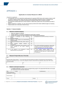 Appendix 1-6 Application Form Research Undertaking Information