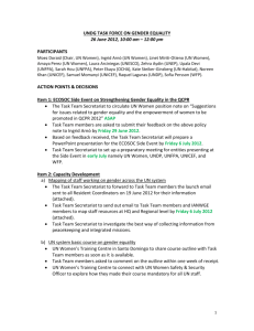 TTGE Minutes and Action Points for 26 June 2012