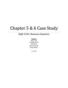 Chapter 5 & 6 Case Study