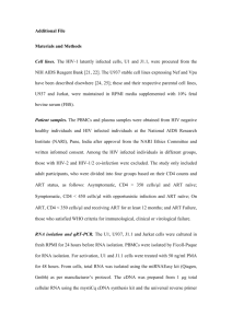 Additional File Materials and Methods Cell lines. The HIV
