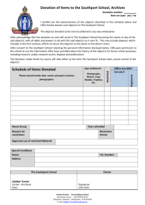 Donation Form - The Southport School