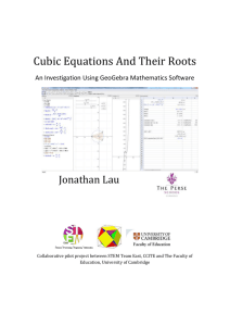 Cubic Equations And Their Roots