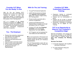 NCWorks Career Center / OJT Program