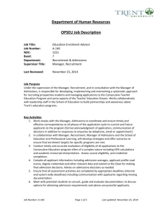 Department of Human Resources OPSEU Job Description