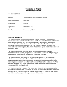 job description - U.Va. Alumni Association