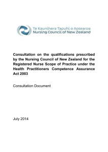 - Nursing Council of New Zealand