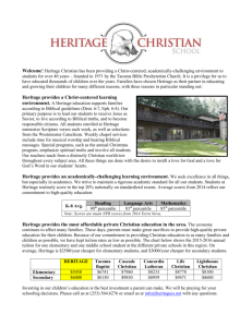 HERE - Heritage Christian School