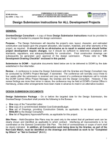Design Submission Instructions for ALL Development Projects
