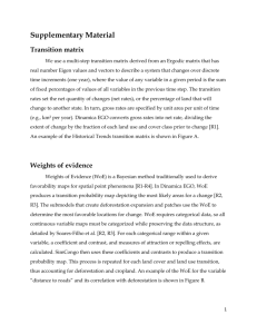 Supplementary Material Transition matrix