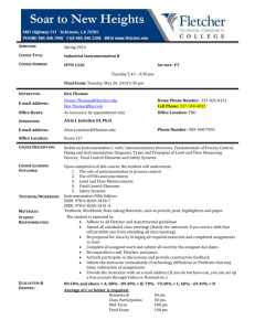 IPTN1220 - Industrial Instrumentation II