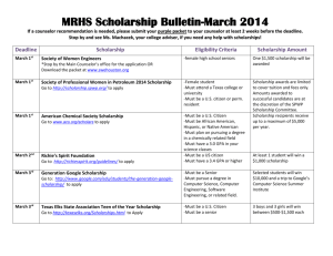 Scholarship Bulletin_March