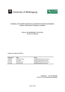 (CSCI321-IT12-4C) Preliminary Technical Report