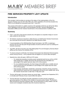 Members brief - Fire services property levy update, Mar 2013 (Word