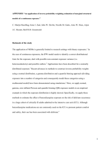 APPENDIX “An application of inverse probability weighting