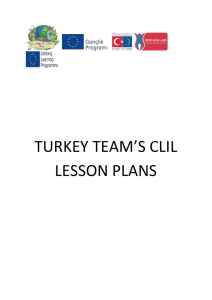 turkey team`s clil lesson plans