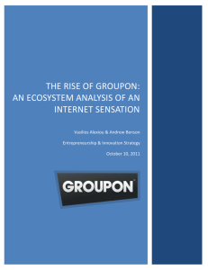 The Rise of Groupon: AN Ecosystem Analysis of an Internet Sensation