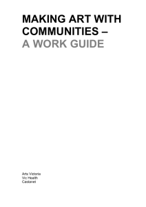 Making Art with Communities: A Work Guide