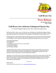 Gulf Breeze Zoo celebrates Endangered Species Day