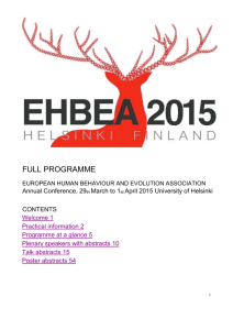 Microsoft Word - EHBEA 2015 Helsinki Full Programme web version