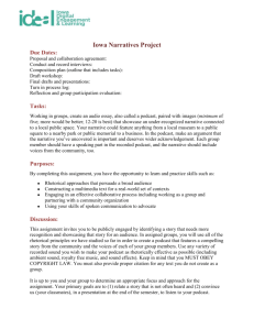 Iowa Narratives Project - Student Handout