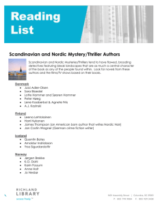 Printable Scandinavian and Nordic Mystery