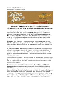 Farm Feast Chefs Press Release