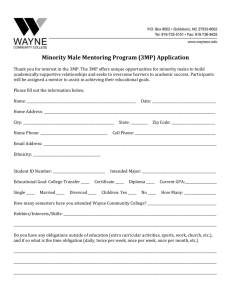 application form - Wayne Community College