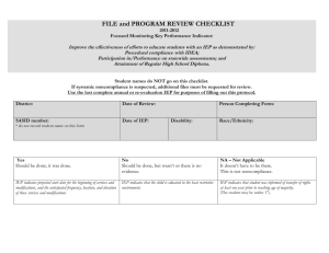File and Program Review Checklist