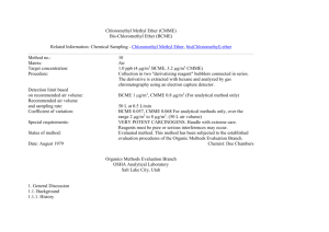 Chloromethyl Methyl Ether (CMME) Bis