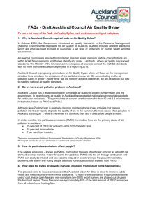 FAQs - Draft Auckland Council Air Quality Bylaw