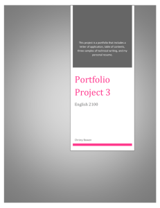 Portfolio Project 3