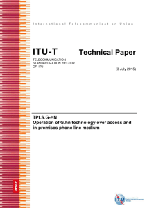 TPLS.G-HN Operation of G.hn technology over access and in