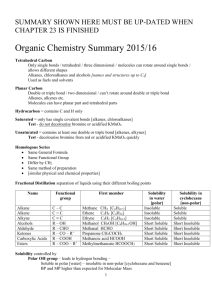 Exam Questions on Organic Chemistry