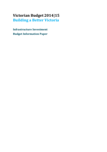 Infrastructure Investment - Department of Treasury and Finance