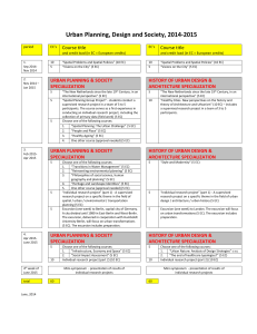 Course overview 2014-2015