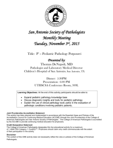 HERE - San Antonio Society of Pathologists