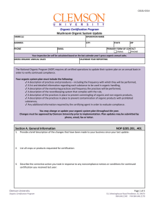 Mushroom Organic System Plan Addendum Update (doc)