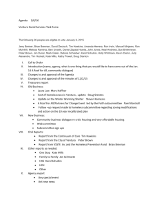 Agenda 1/6/16 Ventura Social Services Task Force The following 26