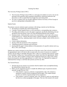 Tutoring Fact Sheet