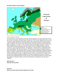 WorldView Software: World Geography Natural Vegetation of