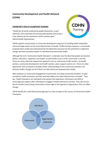 Community Development and Health Network (CDHN)