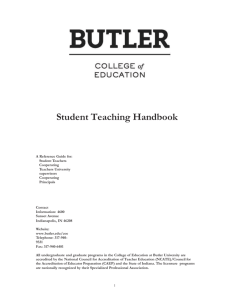 College of Education Student Teaching Handbook