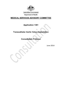 Consultation Protocol - the Medical Services Advisory Committee