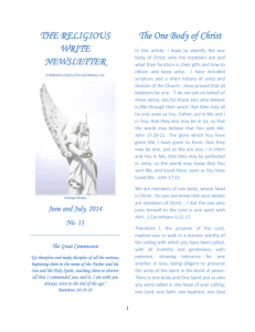 The Religious Write Newsletter