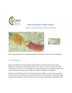 Historical Disaster Profile of Nepal