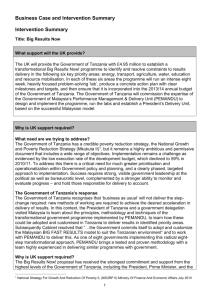 Title: Big Results Now - Department for International Development